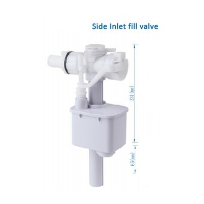 Tanque de agua de plástico blanco de plástico ajustable de baño de plástico válvula de llenado de descarga para la cisterna del inodoro