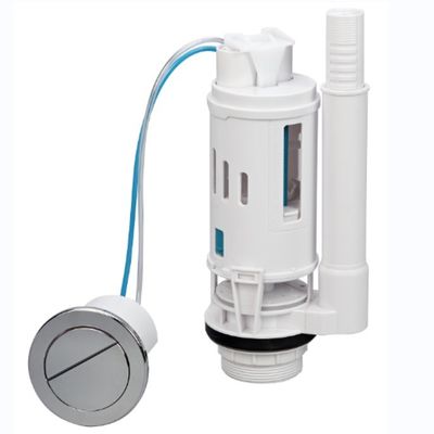 Válvula de doble descarga de altura ajustable de diseño moderno para tanque de agua de inodoro con material ABS+POM