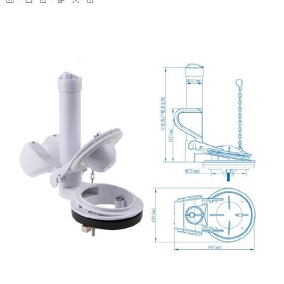 Hoteles y inodoros Blanco de plástico Toilet Flush Flapper para la mayoría de las válvulas de descarga de 3 en blanco