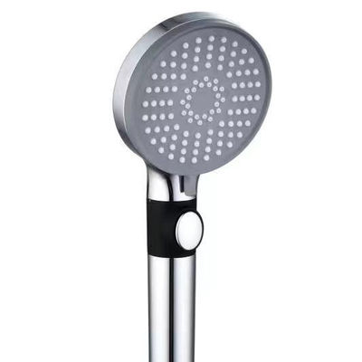Cabeza de ducha portátil Boquilla de baño presurizada 3 funciones Una llave Función de parada de agua Puede ser desmontable Segunda pistola de pulverización de cambio