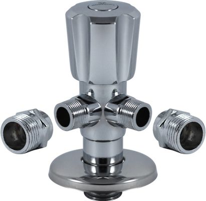Característica del tubo de agua del grifo del baño con desviador válvula de ángulo cromada para accesorios del grifo