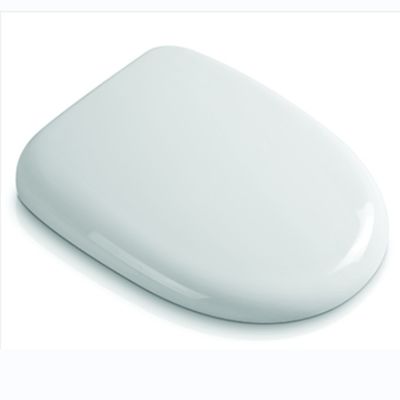 Silla de baño de cierre lento con función de calor y tapa blanca suave hecha de material PP