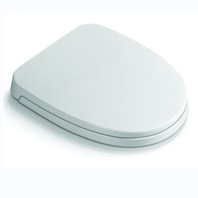 Asiento de baño blanco de diseño moderno hecho de termoplástico para baño y baño en el hogar