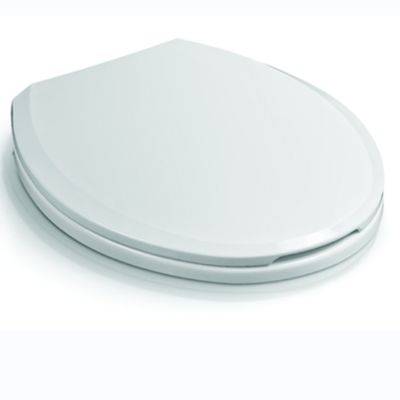 Asiento de inodoro UF de diseño ultrafino con bisagra de acero inoxidable y función de cierre suave