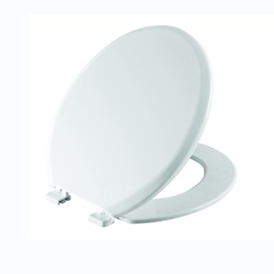 Capa de asiento de baño redondo con bisagra de cierre lento hecha de polipropileno para baños modernos