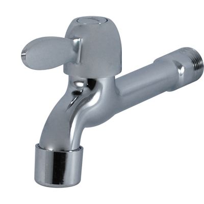 Grifo de lavabo de latón con manija única y acabado cromado para grifo mezclador de baño de agua fría y caliente