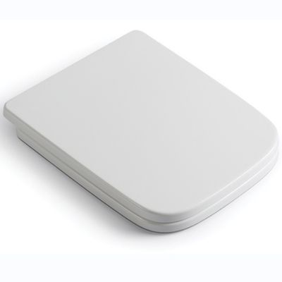 Cuadrado Blanco PP Toilet Seat Cover con un botón de liberación rápida y función de cierre lento