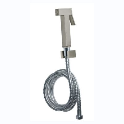 Sprayer de mordedura portátil de latón gris claro para juegos de baño caliente y frío sostenibles