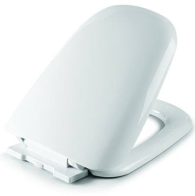 Diseño moderno Blanco Calentado Suave Silla de baño cerrada con forma redonda de liberación rápida