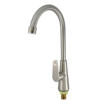 Grifos de lavabo de cocina de aleación de zinc de plata con material de bobina de barro