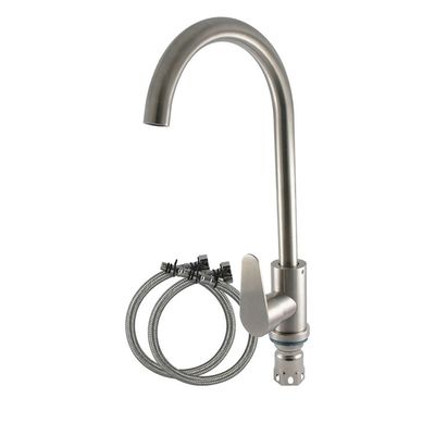 304 de acero inoxidable Flexible Pull Out Down Mixer de cocina grifo moderno grifo del fregadero de plata