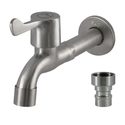 Mezclador de lavabo montado en cubierta con cuerpo de zinc cromado y carrete de latón para baño clásico