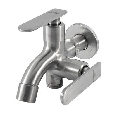 Rubinetes de cocina monocromáticos de una sola palanca de acero inoxidable 304 con fregadero de salida única