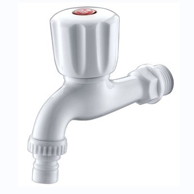 Grifo de cocina de plástico ABS de una sola manija con cartucho de gres duradero para edificios de oficinas
