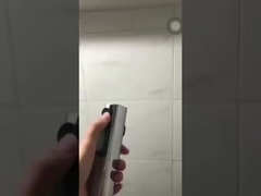 Compañero de baño de plástico de dos funciones Pulverizador de presión de pistola Boquilla de lavado de cuerpo limpio Arma de lavado