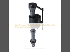 Presión de agua 0,3 bar-16 bar Válvula de llenado de aseo ajustable Apoyo técnico en línea