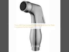 Pistola de pulverización presurizada de plástico ABS electroplacada para la boquilla del purificador del compañero del inodoro