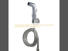 Bidet de acero inoxidable empuja la cabeza de la ducha para el lavado sostenible baño baño ducha mano