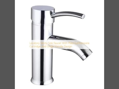 Grifón de lavabo de baño con cartucho de barro de placa y diseño de mango único