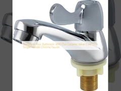 Transforme su baño con nuestro grifo de válvulas de cerámica de zinc de un solo mango