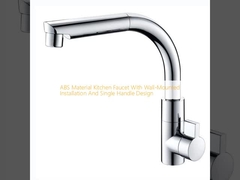 Gato de cocina de material ABS con instalación en pared y diseño de mango único