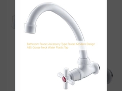 Tipo de grifo de baño Accesorio Tipo de grifo de diseño moderno ABS cuello de ganso grifo de agua de plástico