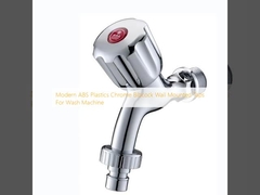 Grifos montados en la pared para lavadoras de plástico ABS cromo moderno