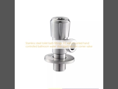 Acero inoxidable accesorios de baño de baño 1/2 pared montada control de mano del baño de agua parada de la válvula de la esquina de la cocina negro