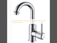 Garrafa de agua caliente y fría de un solo mango de cromo con bobina de barro