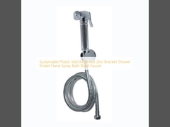 Plastico sostenible montado en la pared con soporte de zinc ducha Shataf Spray de mano Baño Bidet Grifón