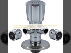 Característica del tubo de agua del grifo del baño con desviador válvula de ángulo cromada para accesorios del grifo