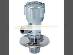Válvula de ángulo de baño de giro completo con sello de prueba de fugas 100% y soporte técnico en línea