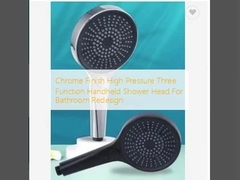 Chrome acabado de alta presión de tres funciones de ducha portátil para el rediseño del baño