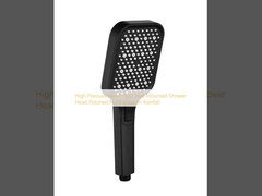 Cabeza de ducha de alta presión portátil montada en la pared pulida para lluvia en el baño