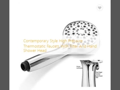 Grifos termostáticos de alta presión de estilo contemporáneo con filtro y cabeza de ducha manual