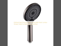 Cabeza de ducha de superficie de plástico ABS de alta presión pulida para el ahorro de agua para accesorios de baño