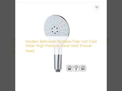 Baño moderno filtro portátil agua fría caliente alta presión cabeza de ducha portátil