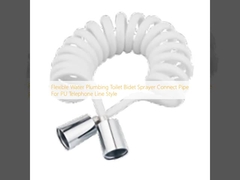 Flexible tubería de agua de baño Bidet Sprayer conectar tubería para PU estilo de línea telefónica
