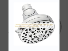 La cabeza de ducha multifunción de acabado cromado para ahorrar agua a alta presión en el baño
