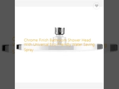 Cubierta de ducha de baño de acabado cromado con spray universal ecológico para ahorrar agua