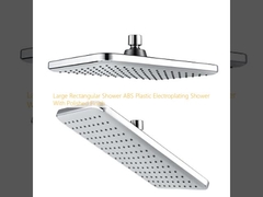 Ducha rectangular grande Ducha de electroplataje de plástico ABS con acabado pulido