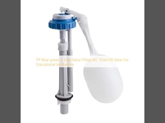 PP azul-verde 2 paso de válvula de llenado de WC de baño de llenado de válvula para instituciones educativas