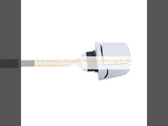 Interruptor de elevación para accesorios de inodoro - Interruptor electrochapado ABS de elevación superior de botón de inodoro antiguo