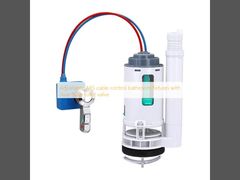 Accesorios de baño con control de cable ABS ajustable y válvula de inodoro de doble descarga