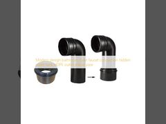 Conexión de grifo de inodoro de baño de diseño moderno, tanque de agua oculto, codo de salida de tubería de HDPE