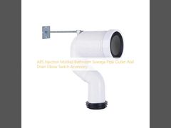 ABS Injection Molded Bathroom Sewage Pipe Outlet Wall Drain Elbow Switch Accessory