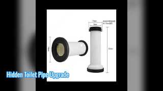 Solución de tubería de descarga de piezas ocultas para tanque de inodoro