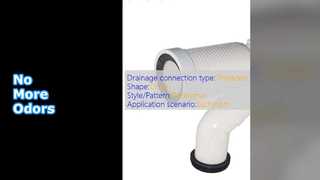 Conexión desodorante de tubo de inodoro de PP blanco